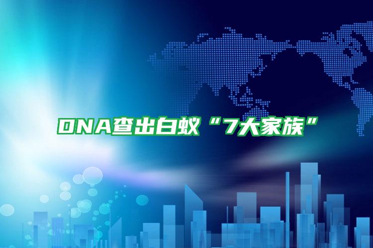 DNA查出白蚁“7大家族”