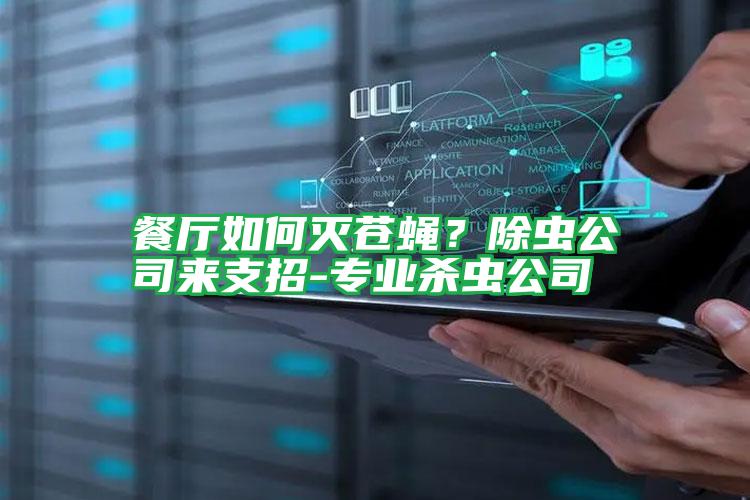 餐厅如何灭苍蝇?除虫公司来支招-专业杀虫公司