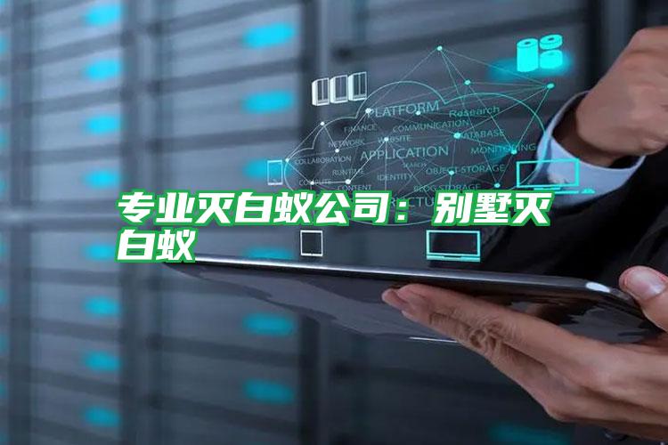 专业灭白蚁公司:别墅灭白蚁