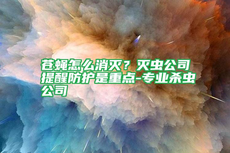 苍蝇怎么消灭？灭虫公司提醒防护是重点-专业杀虫公司