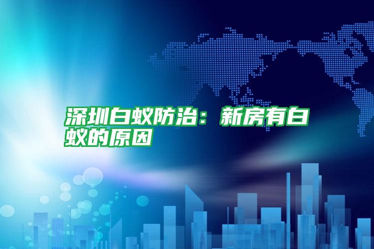 深圳白蚁防治:新房有白蚁的原因