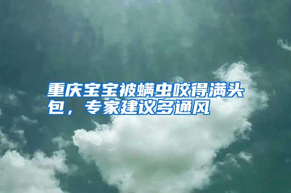 重庆宝宝被螨虫咬得满头包,专家建议多通风