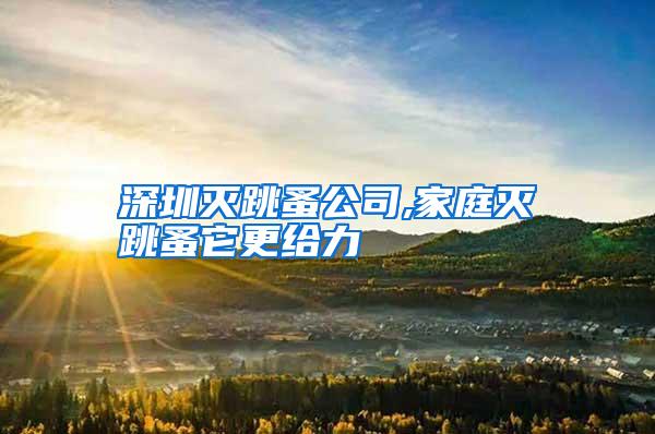 深圳灭跳蚤公司,家庭灭跳蚤它更给力