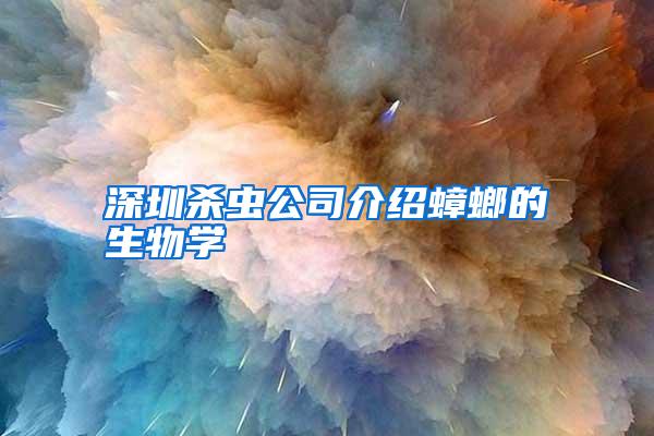 深圳杀虫公司介绍蟑螂的生物学