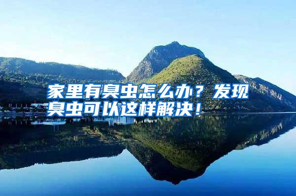家里有臭虫怎么办?发现臭虫可以这样解决!