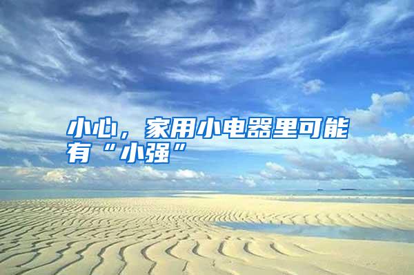 小心,家用小电器里可能有“小强”