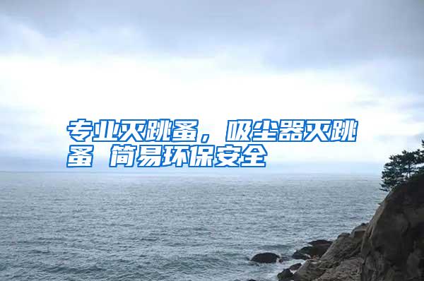 专业灭跳蚤,吸尘器灭跳蚤 简易环保安全