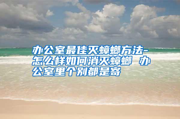 办公室最佳灭蟑螂方法-怎么样如何消灭蟑螂 办公室里个别都是寄