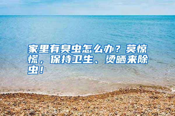 家里有臭虫怎么办?莫惊慌,保持卫生、烫晒来除虫!