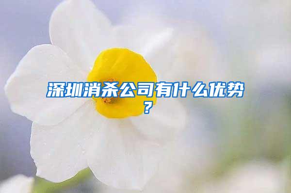 深圳消杀公司有什么优势？