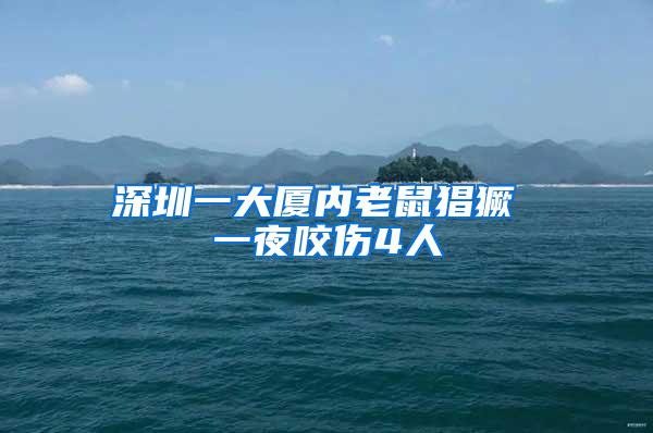 深圳一大厦内老鼠猖獗 一夜咬伤4人
