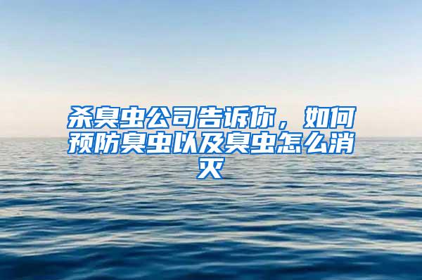 杀臭虫公司告诉你，如何预防臭虫以及臭虫怎么消灭