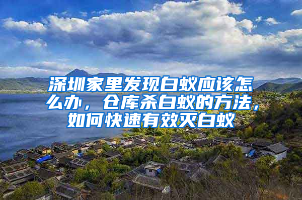 深圳家里发现白蚁应该怎么办，仓库杀白蚁的方法，如何快速有效灭白蚁