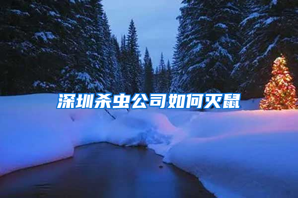 深圳杀虫公司如何灭鼠