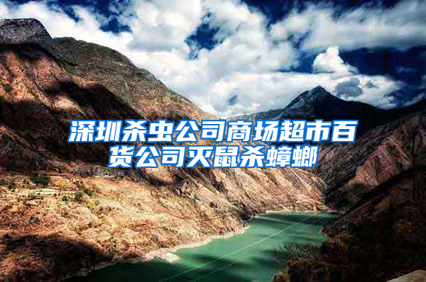 深圳杀虫公司商场超市百货公司灭鼠杀蟑螂
