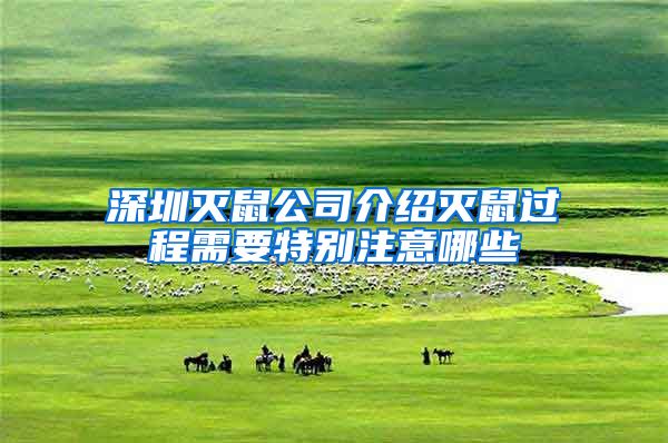 深圳灭鼠公司介绍灭鼠过程需要特别注意哪些