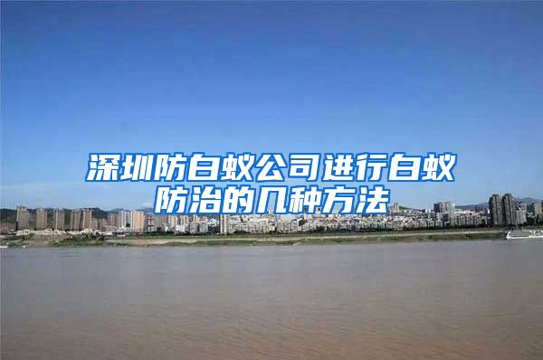 深圳防白蚁公司进行白蚁防治的几种方法